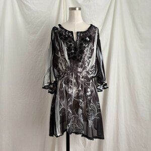 Whimsigoth Sheer Swim Cover Up